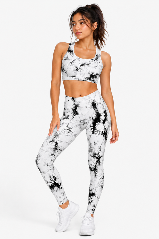 White Dust (Sports Bra + Gym Leggings)