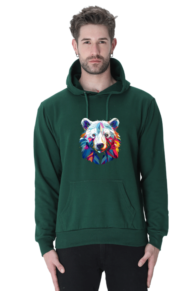 Geometric Polar Bear - Hoodie