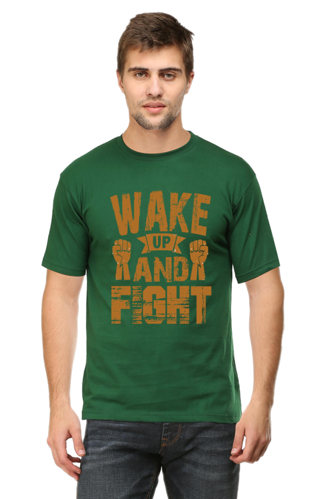 Wake Up & Fight - Half Sleeve Tee