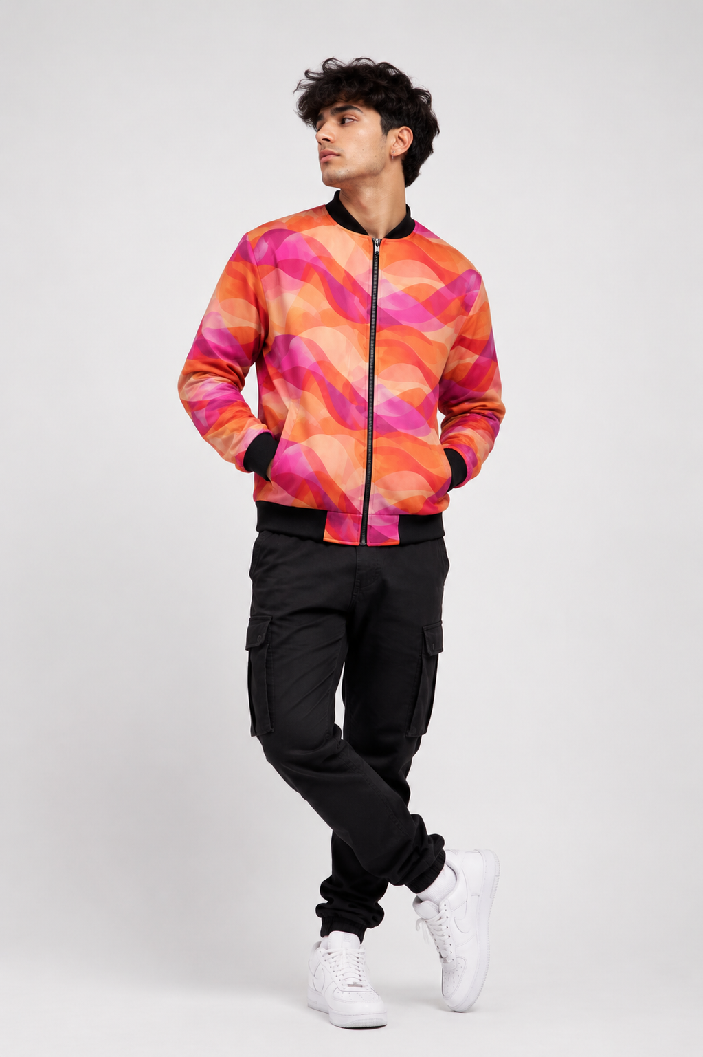 Coral Current - Bomber Jacket