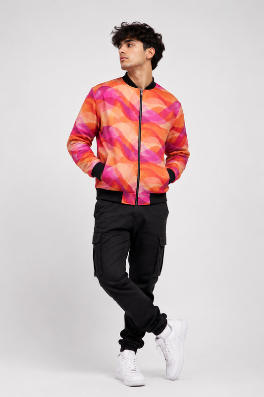 Coral Current - Bomber Jacket