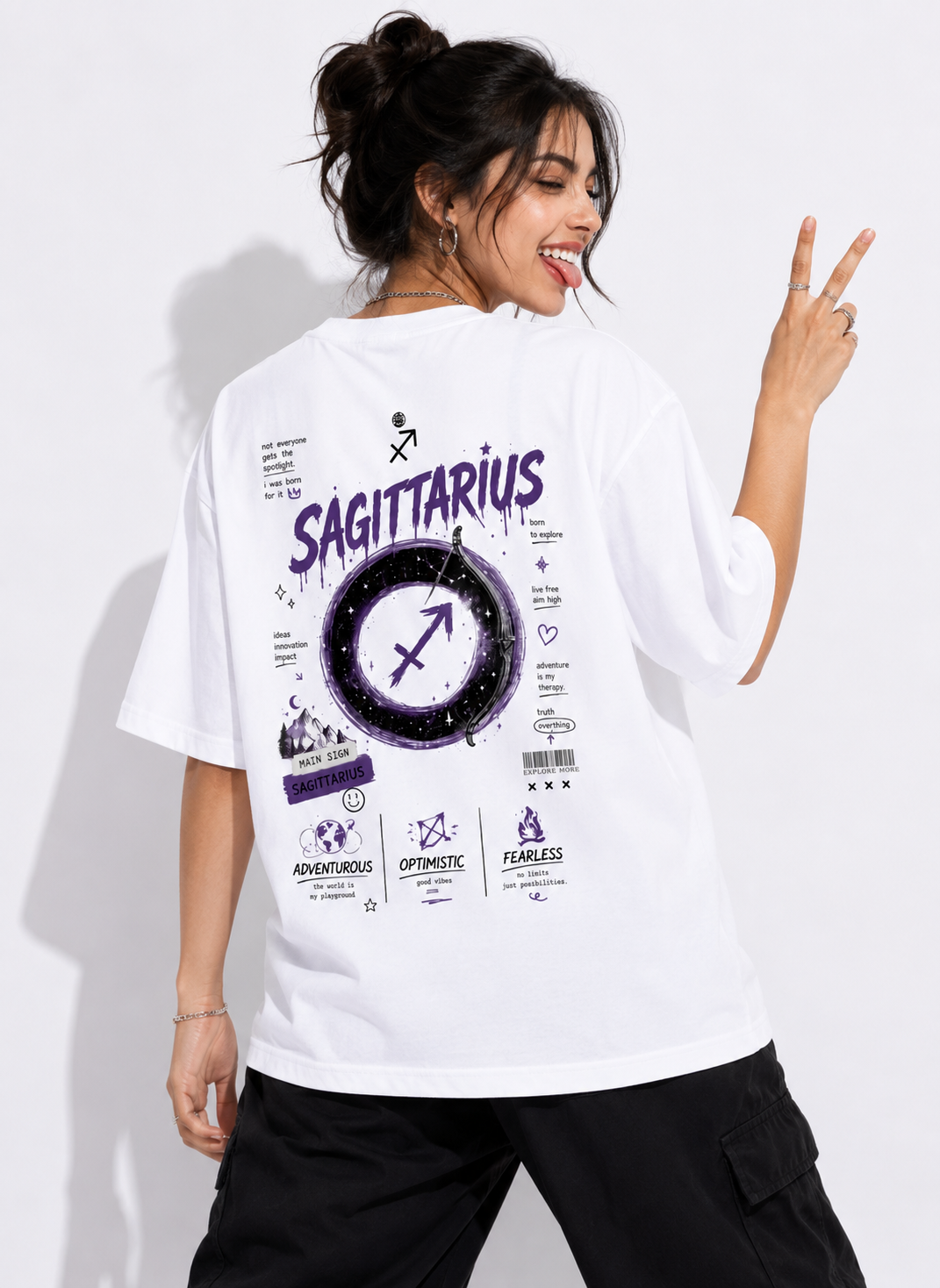 Sagittarius - Oversized Tee (Unisex)