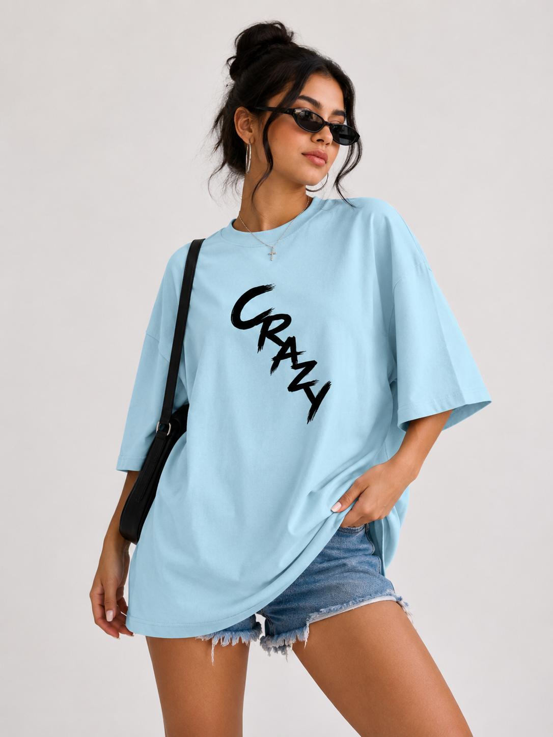 Crazy - Oversized Tee for her |KrookedVibe
