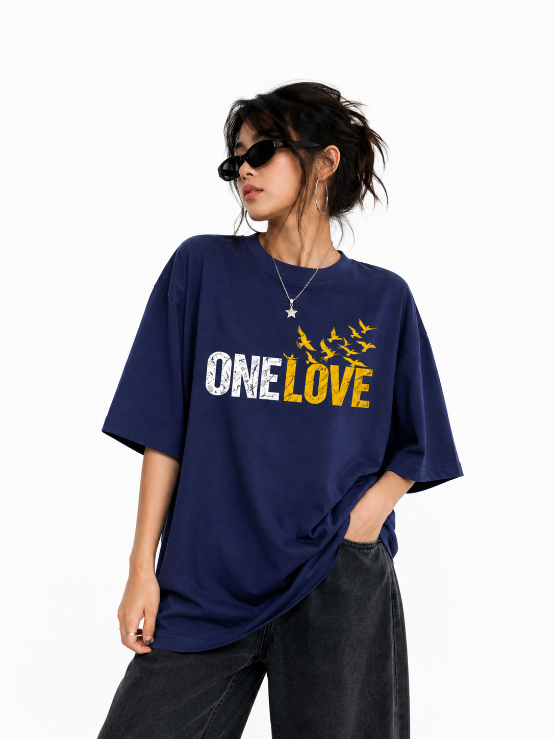 One Love - Oversized tee for her | KrookedVibe