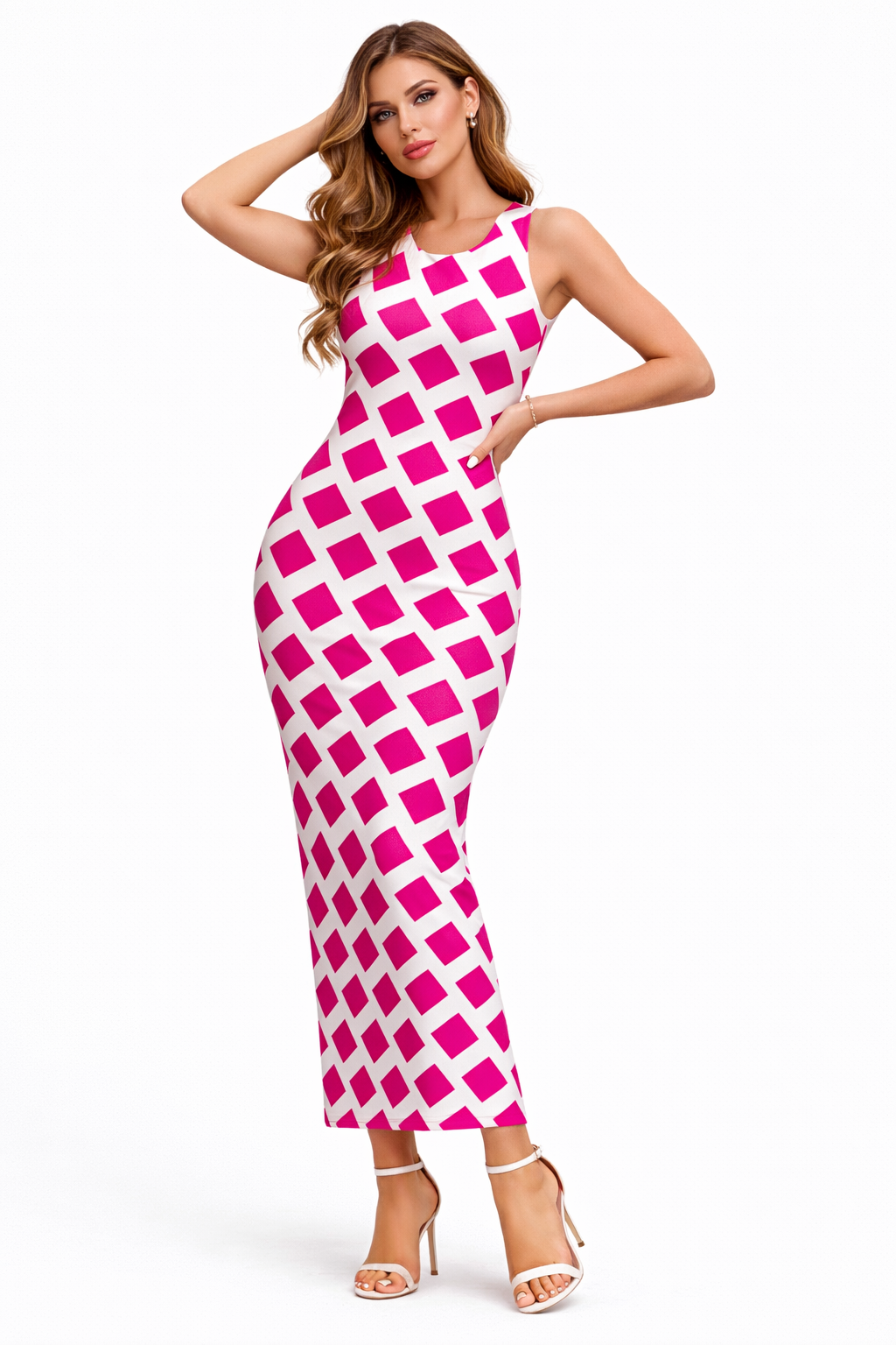 Magenta Matrix - Bodycon Dress