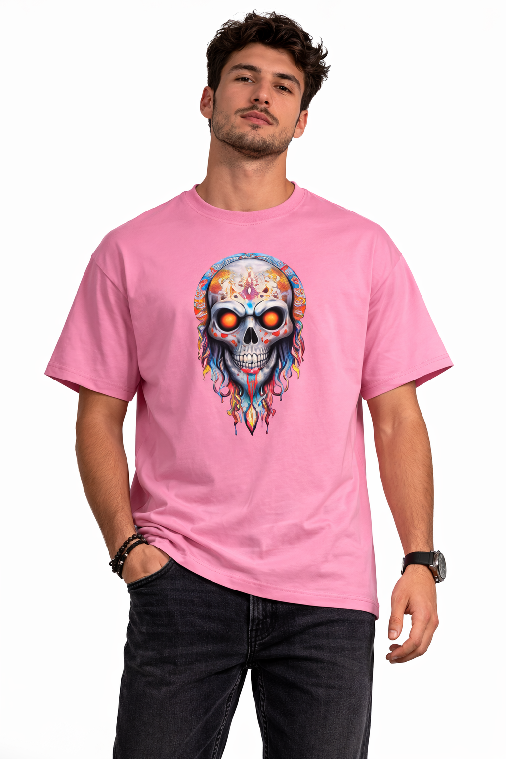 Orange Eyed Skull - Tees | KrookedVibe