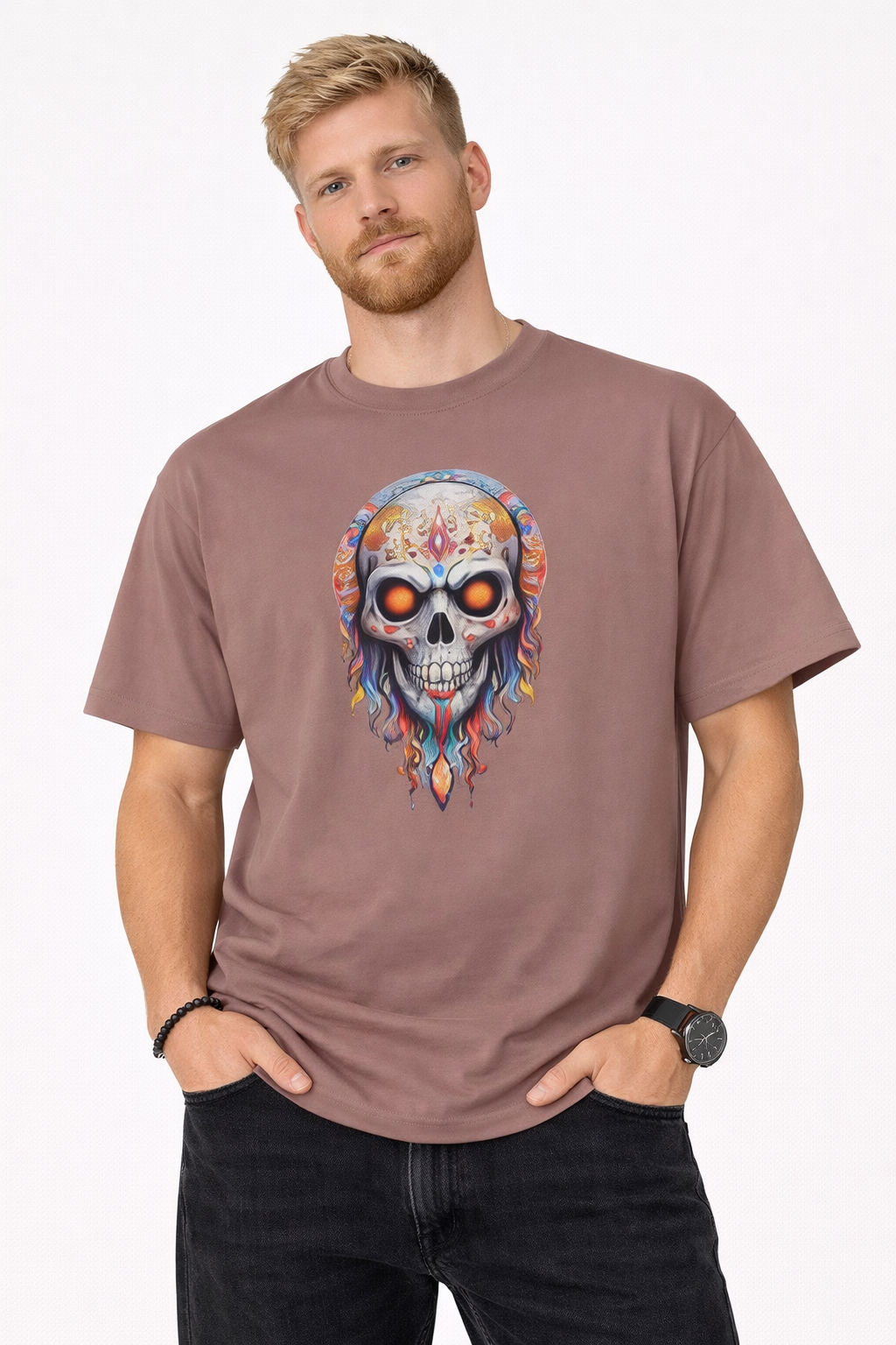 Orange Eyed Skull - Tees | KrookedVibe