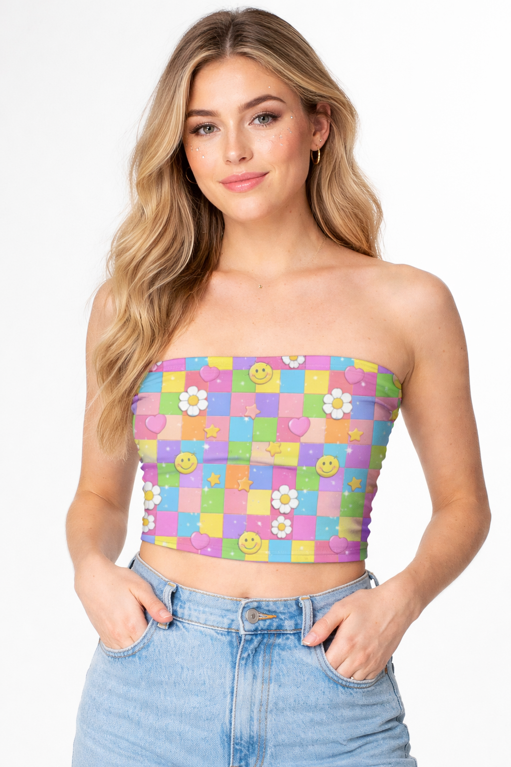 Candy Grid - Tube Top | KrookedVibe
