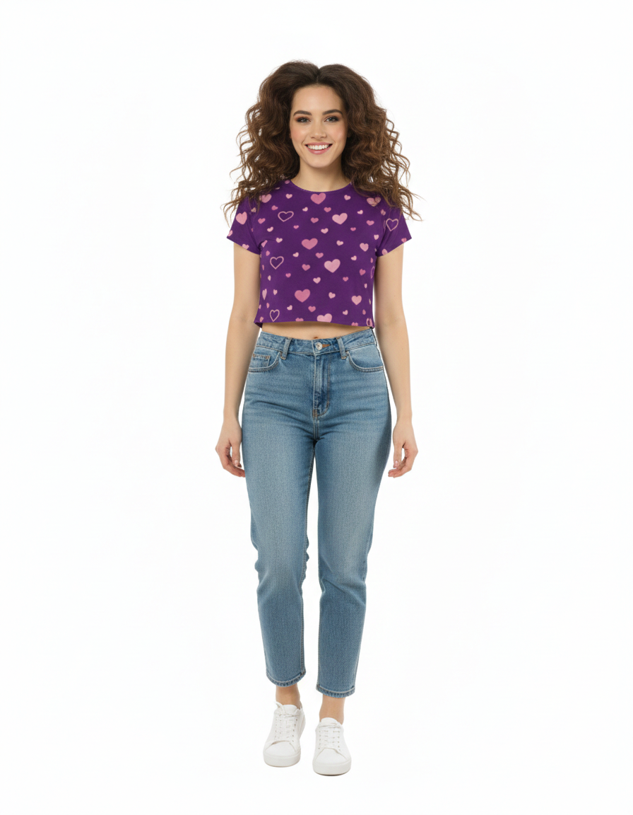 Little hearts - Crop Top