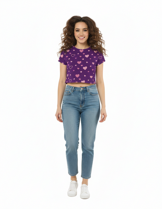 Little hearts - Crop Top