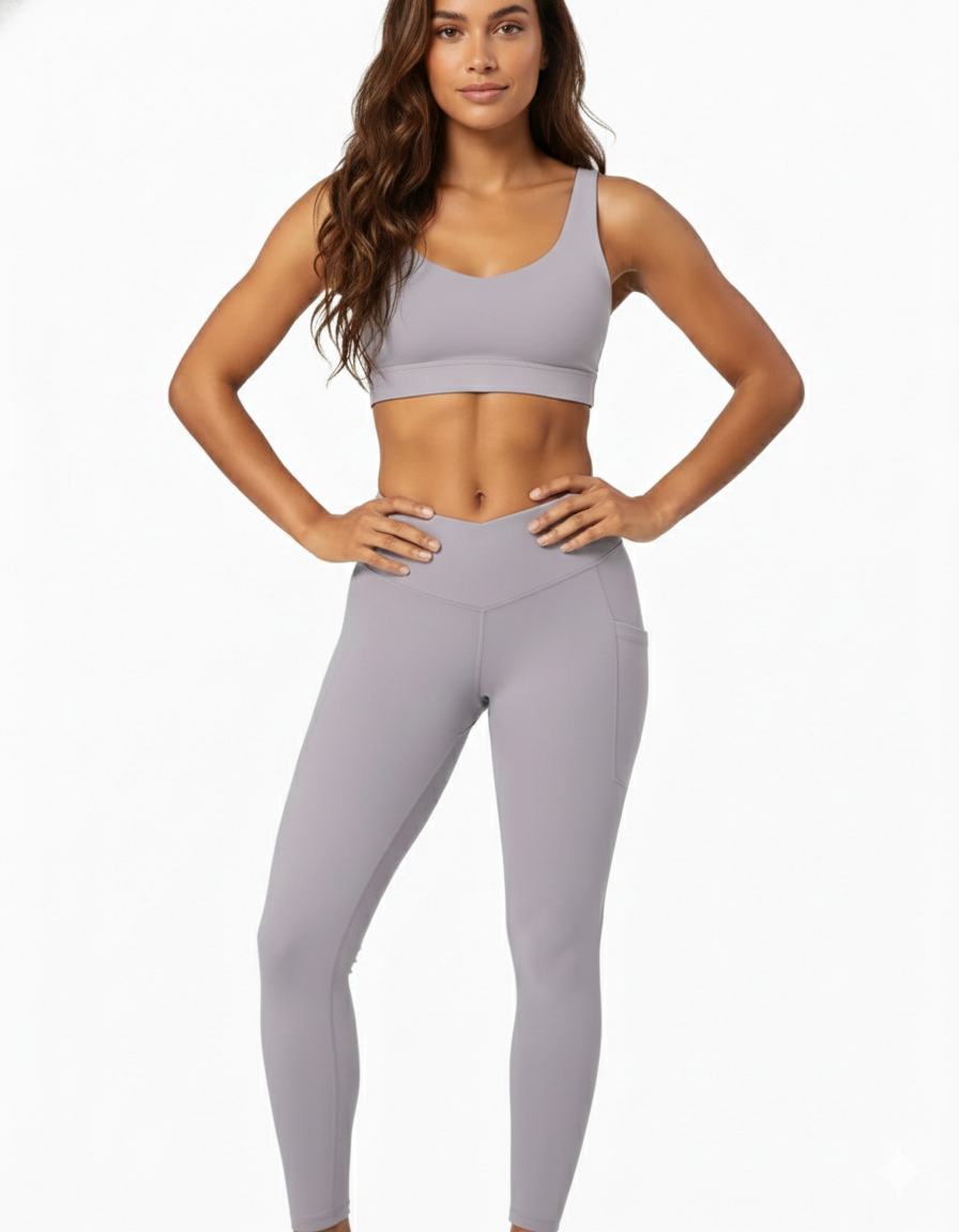 Soft Iris - Gym Legging and Sports Bra ( Combo)