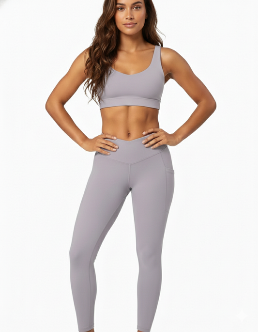 Soft Iris - Gym Legging and Sports Bra ( Combo)