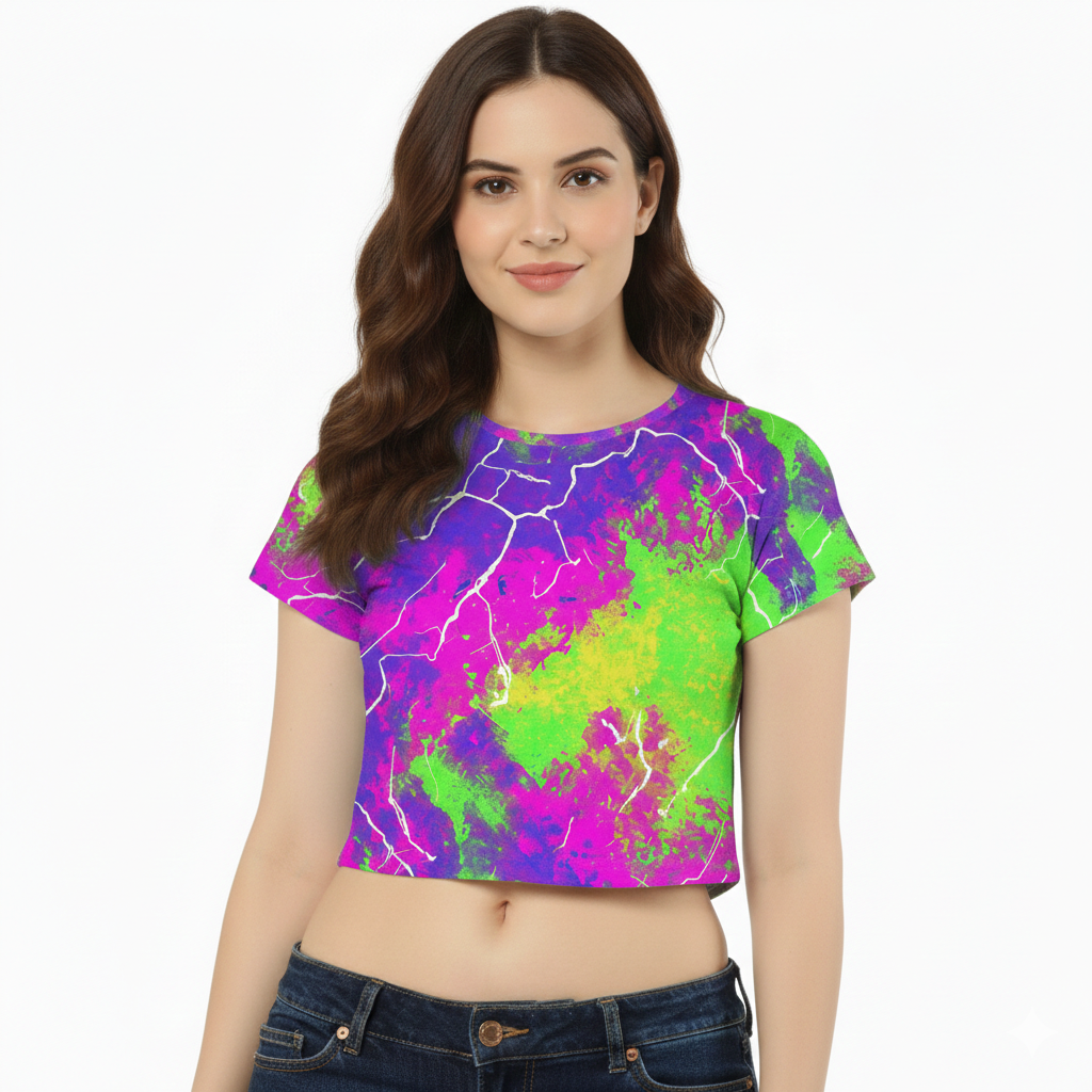 Neon Eclipse - Crop Top