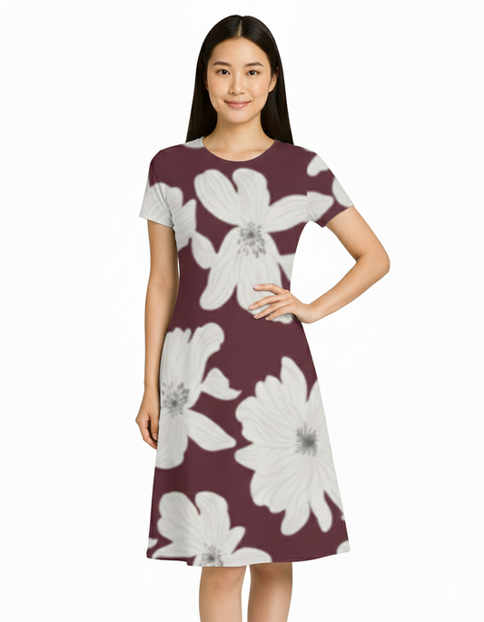 Vintage Vine - A line Dress