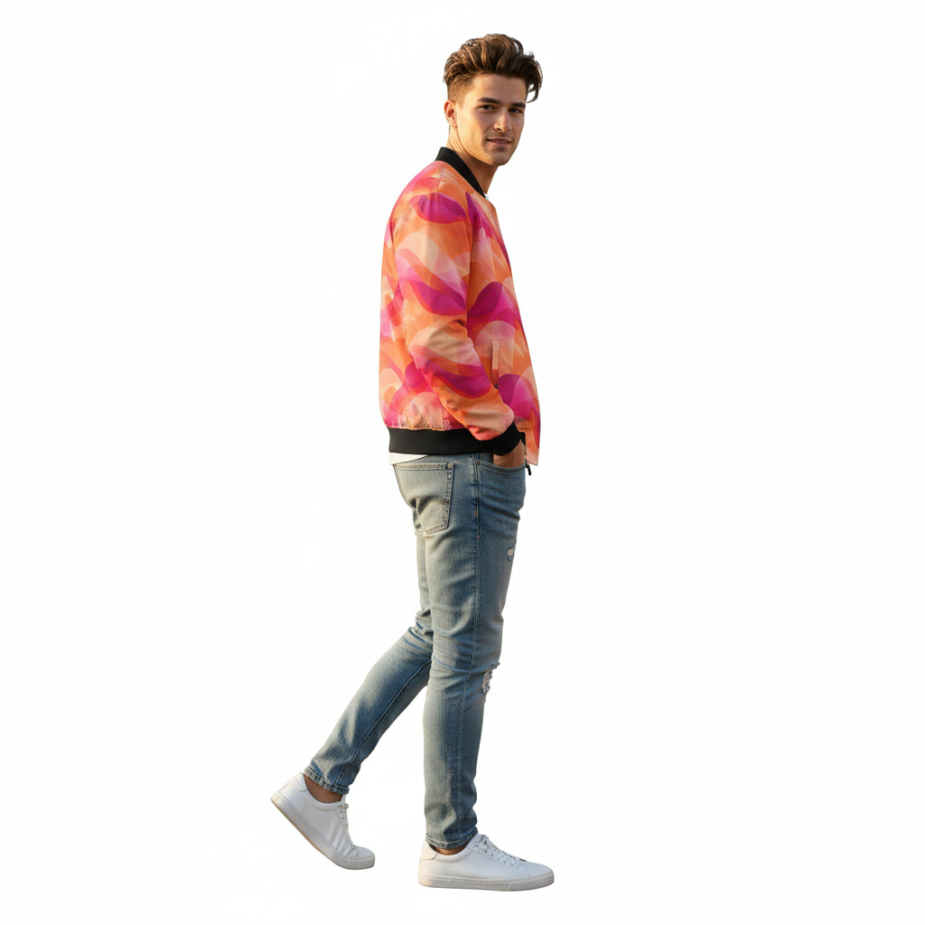 Coral Current - Bomber Jacket