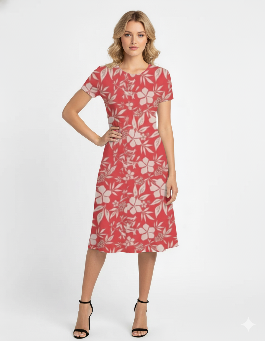Riviera Floral - A line Dress