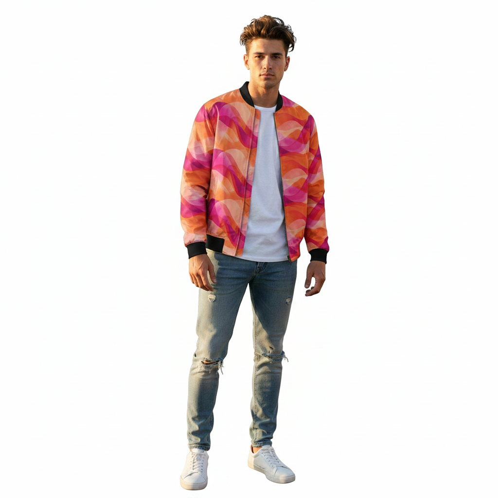 Coral Current - Bomber Jacket