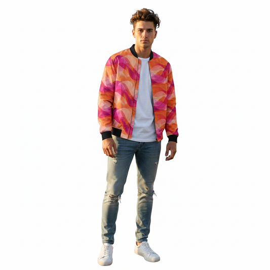 Coral Current - Bomber Jacket