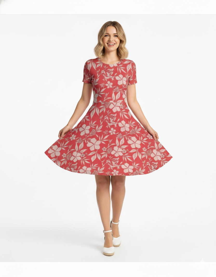 Riviera Floral - A line Dress