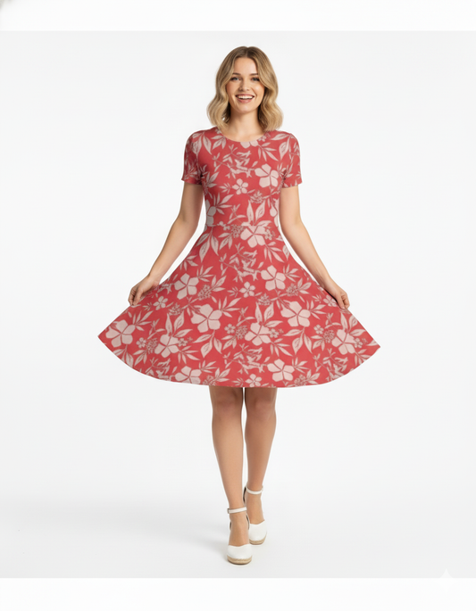 Riviera Floral - A line Dress