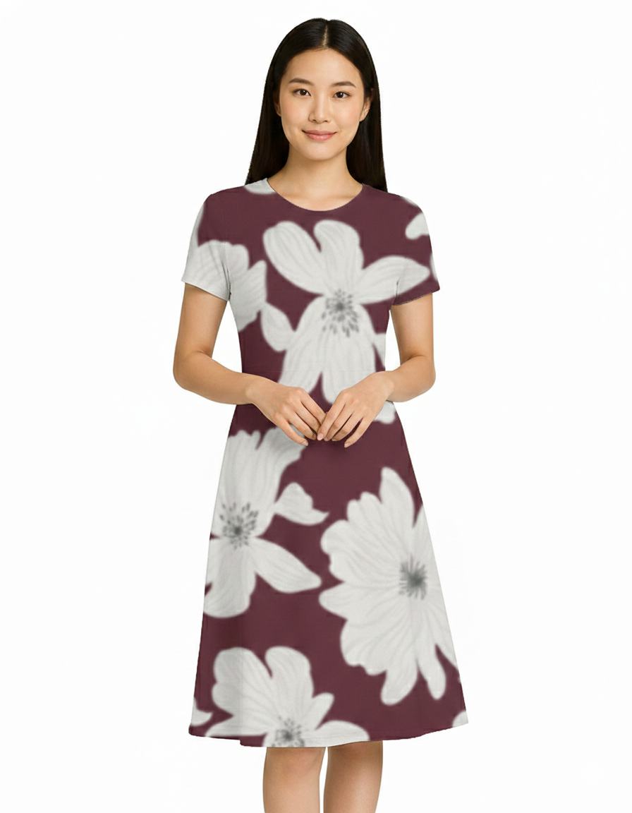 Vintage Vine - A line Dress