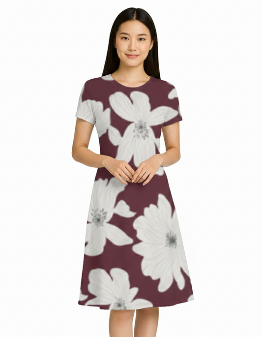 Vintage Vine - A line Dress