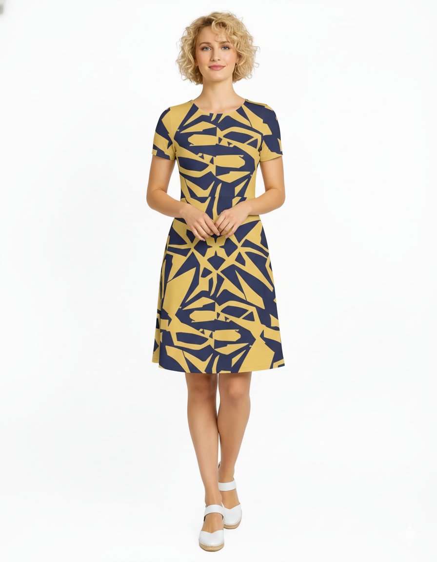 Solar Burst - A line Dress