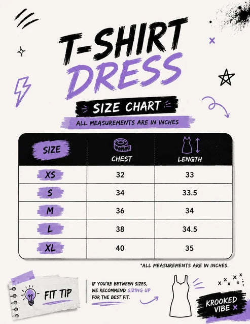 Tiny Wilds - T-Shirt Dress | KrookedVibe