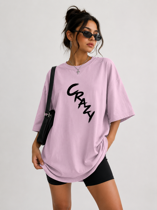 Crazy - Oversized Tee for her |KrookedVibe