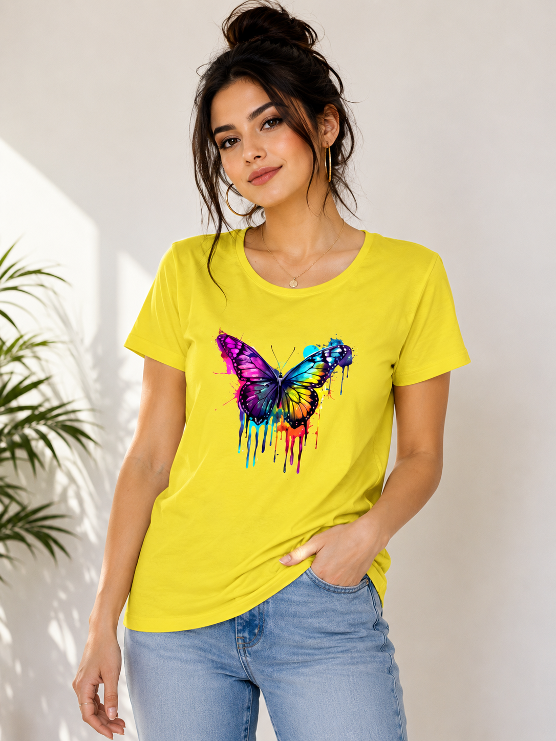 Colourful Butterfly - Tees for her