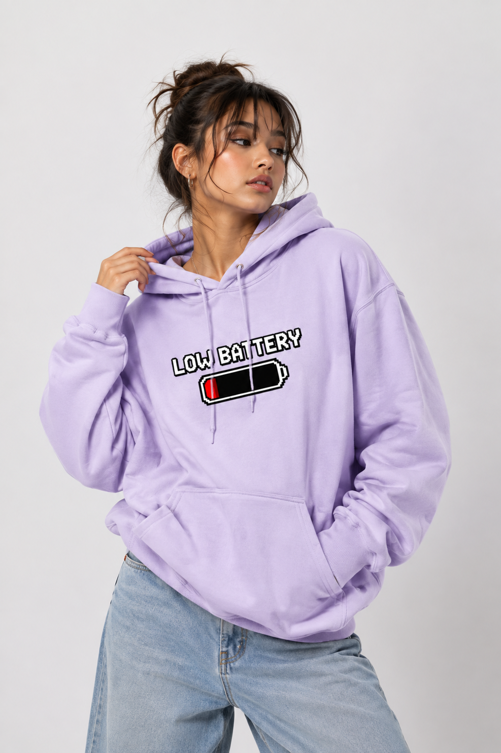 Low Social Battery - Hoodie for her