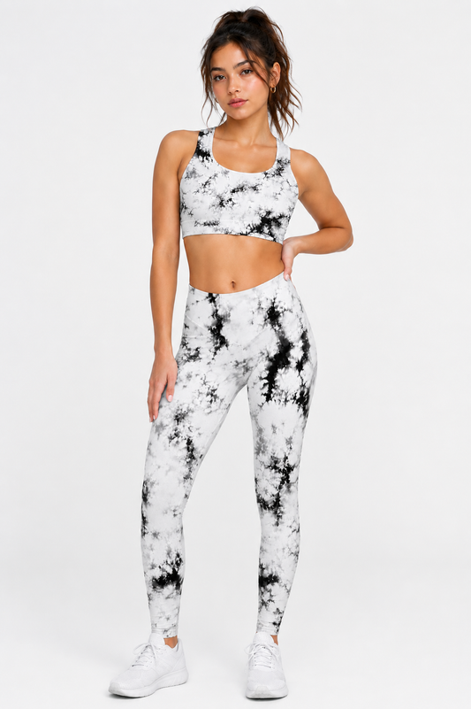 White Dust (Sports Bra + Gym Leggings)