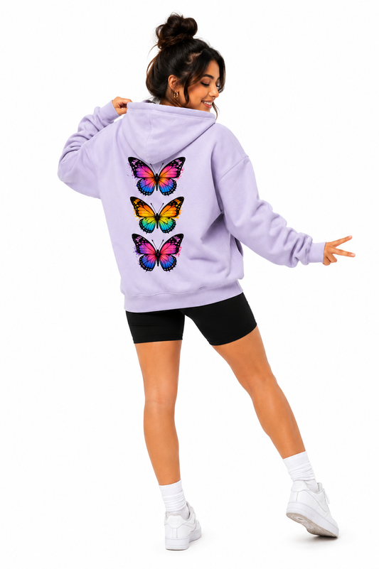 Aurora Wings - Hoodie for her (Backprint)