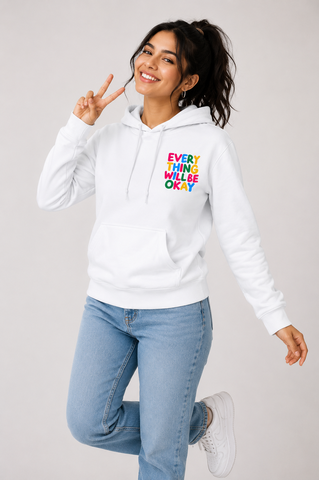 Will be Okay - Hoodie for her (Backprint)