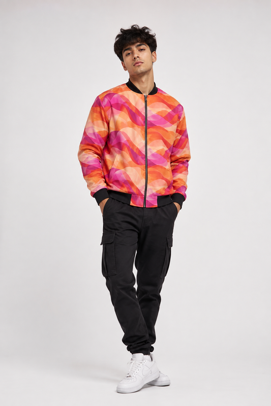 Coral Current - Bomber Jacket