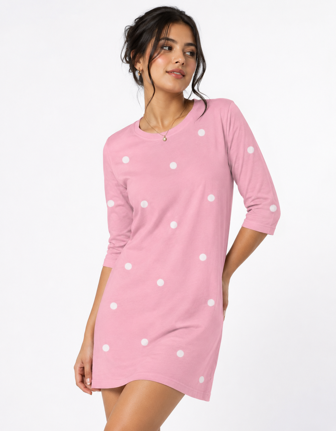 Dot Crush - T-Shirt Dress | KrookedVibe
