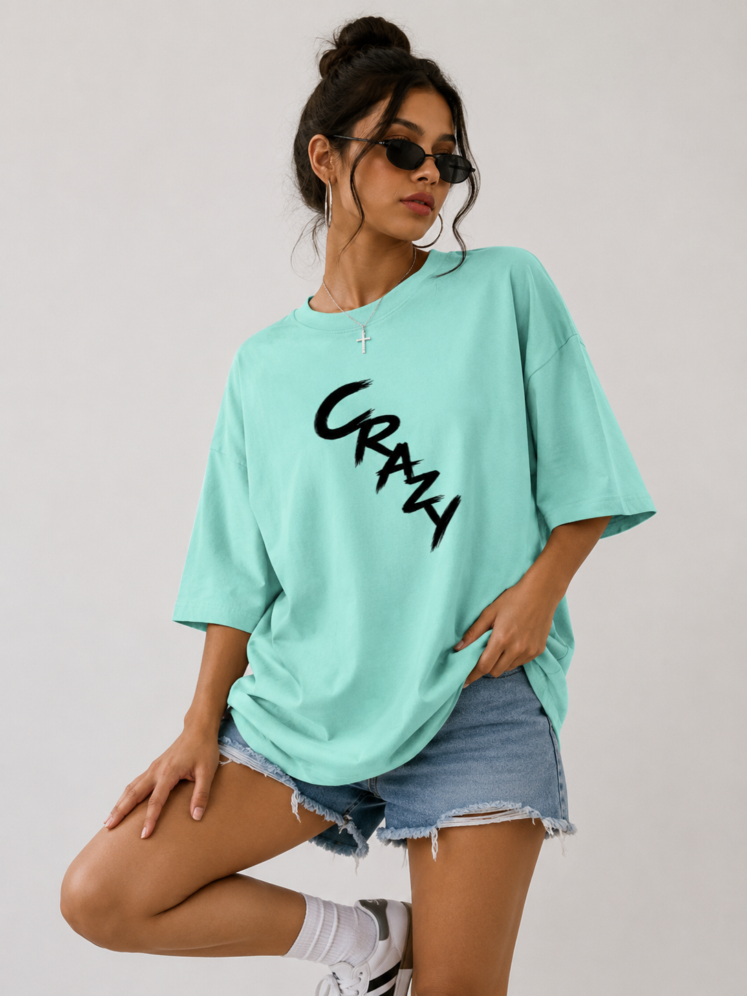 Crazy - Oversized Tee for her |KrookedVibe