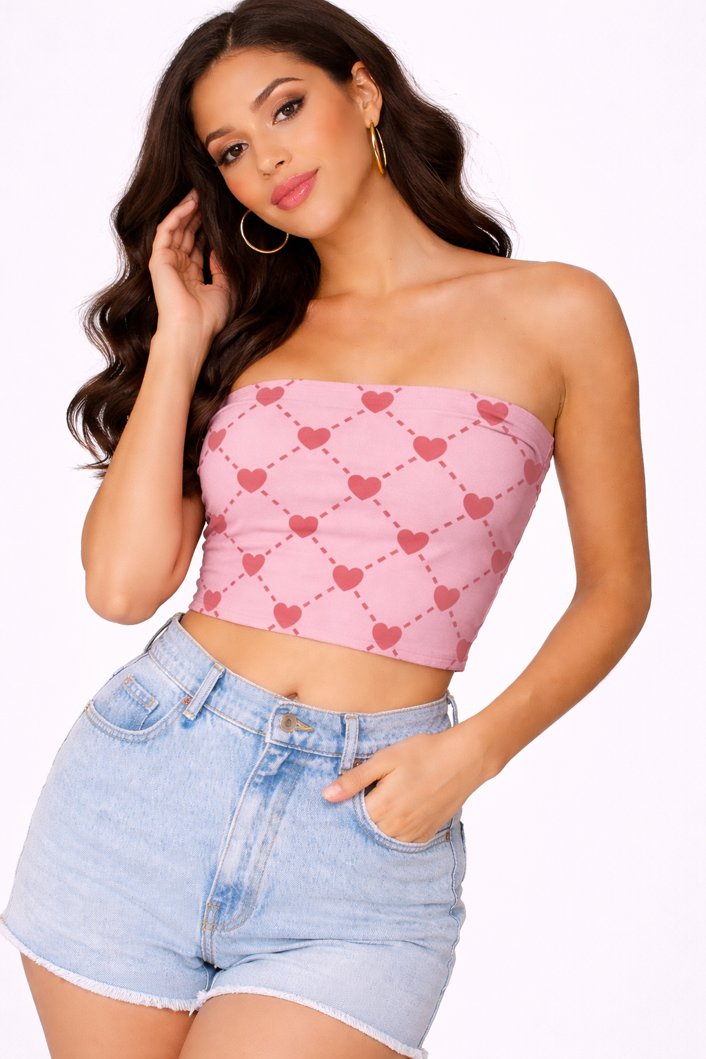 Connected Hearts - Tube Top | KrookedVibe