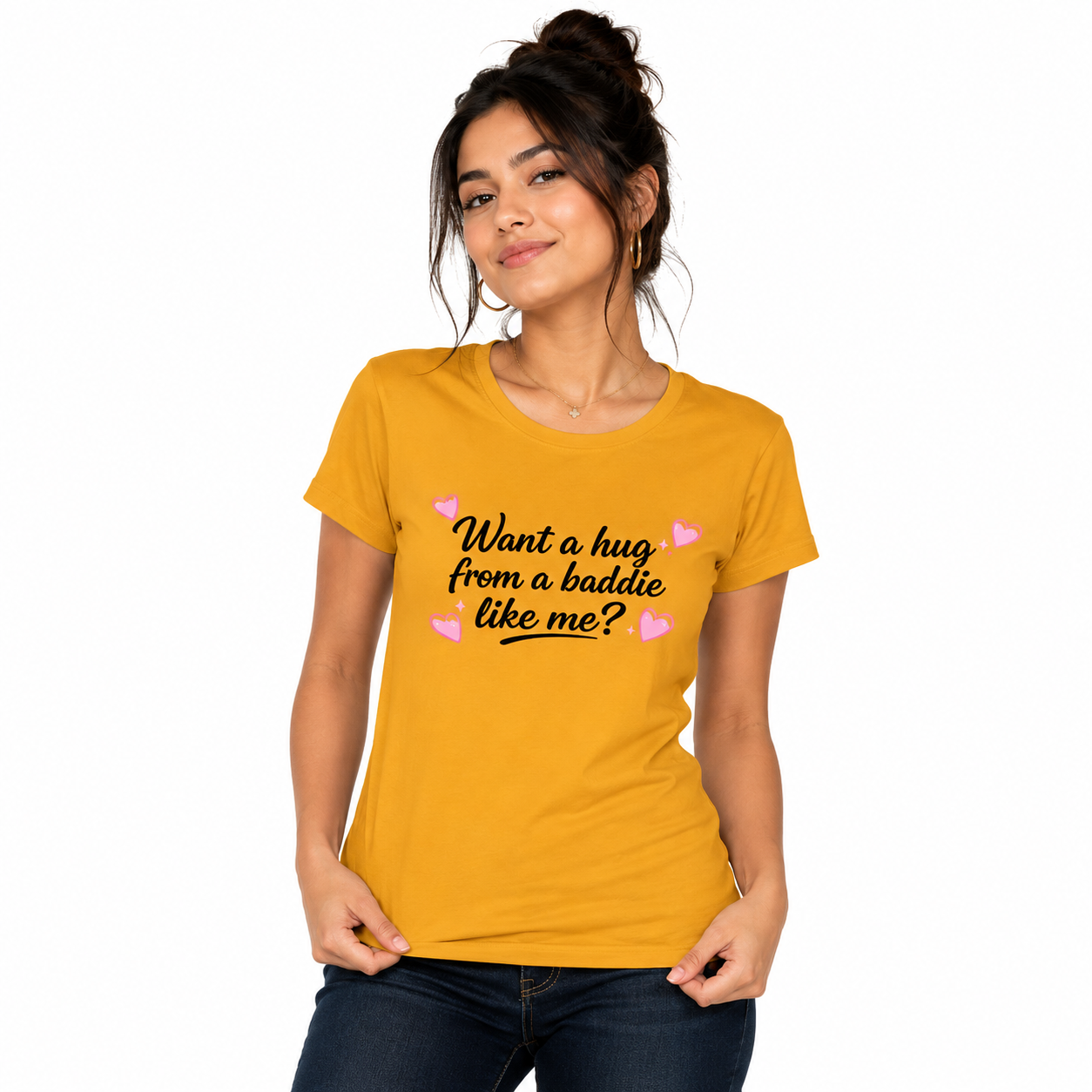 Baddie Hug - Tees for her | KrookedVibe