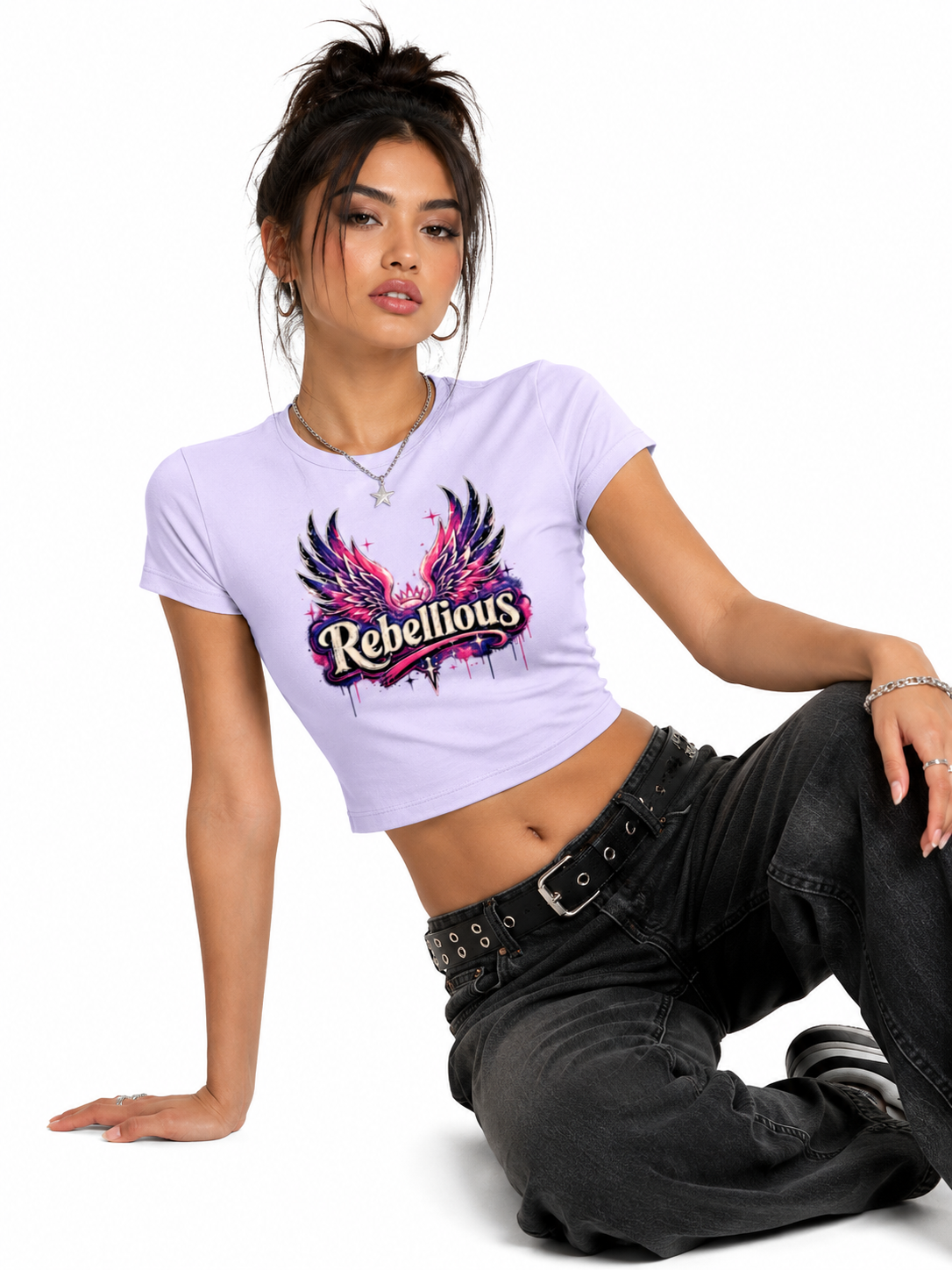 Rebellious - Baby Tee | KrookedVibe