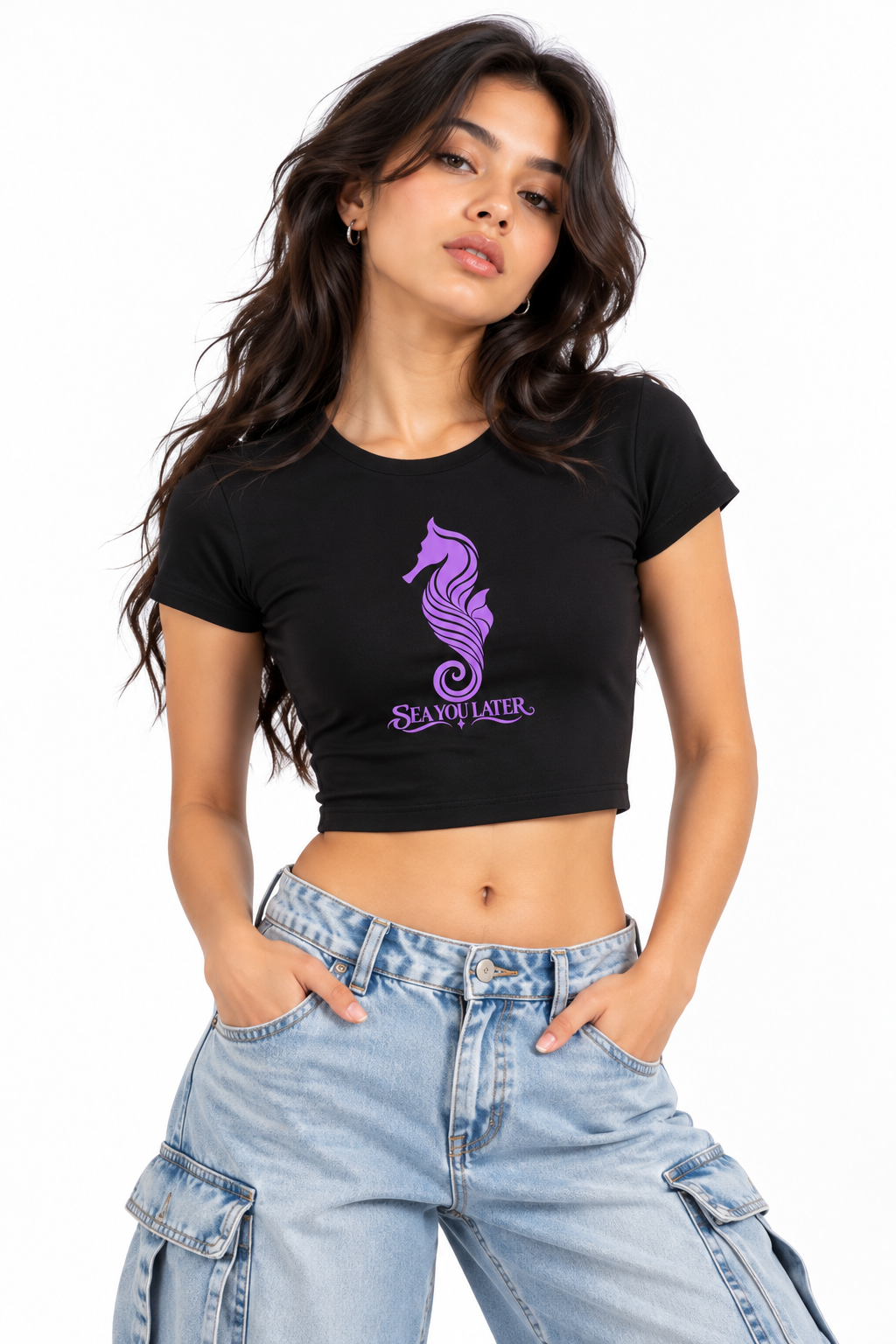 Sea You Later - Baby Tee | KrookedVibe