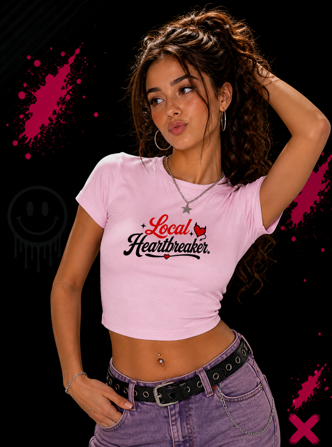 Local Heartbreaker - Baby Tee | KrookedVibe