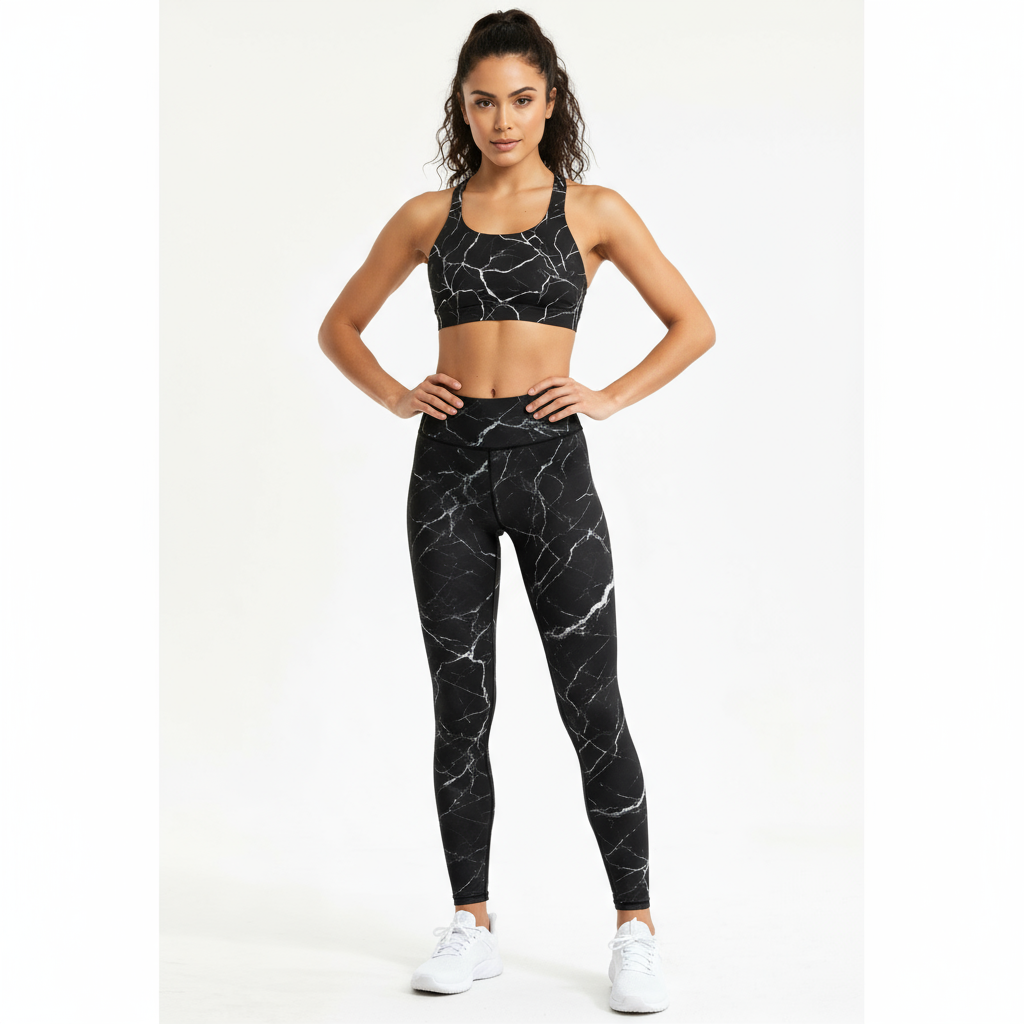 Ink Veil - Gym Legging and Sports Bra ( Combo)