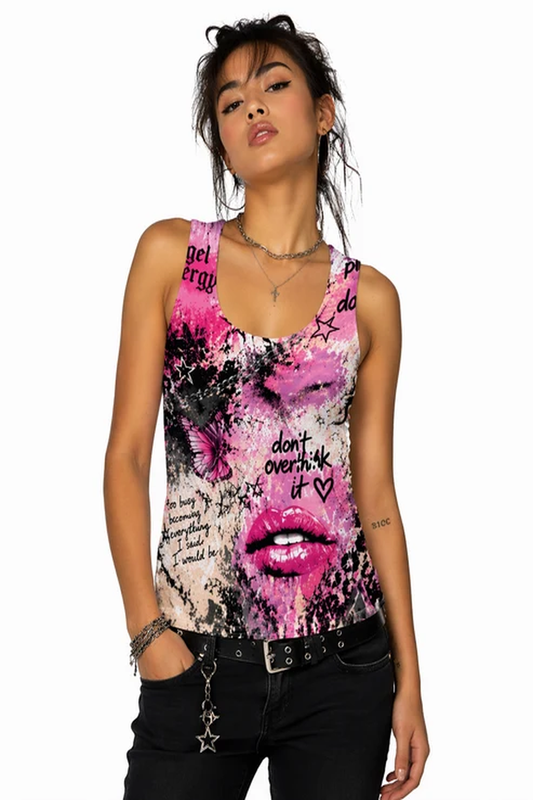 Pink Anarchy - Tank Top | KrookedVibe