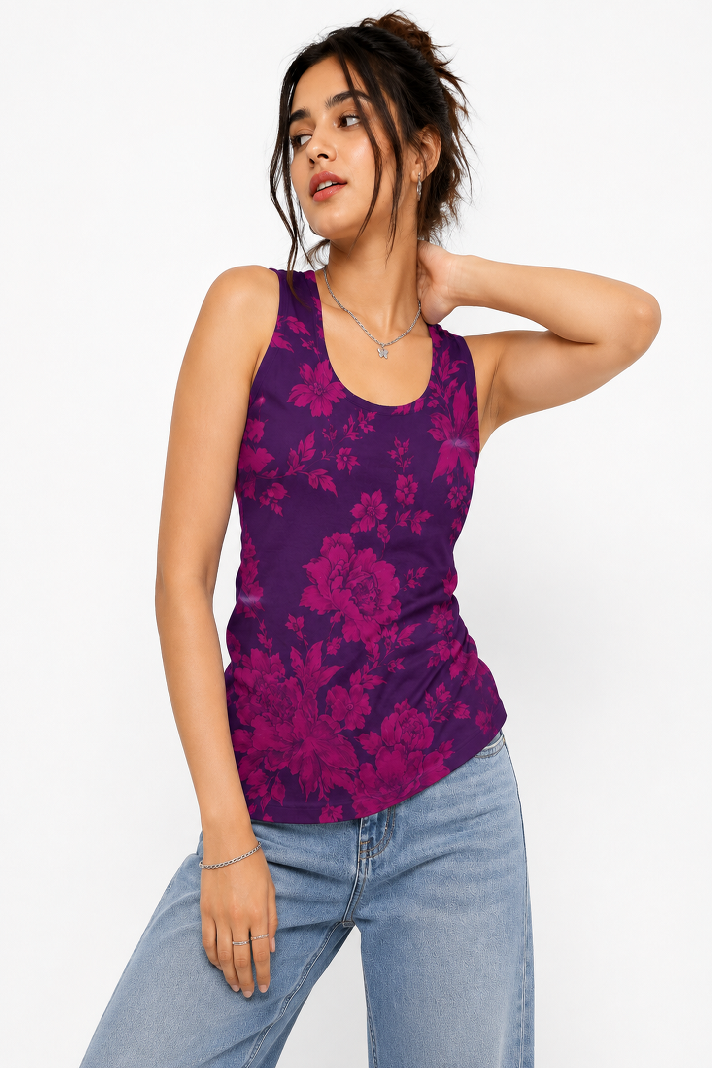 Purple Rose - Tank Top | KrookedVibe