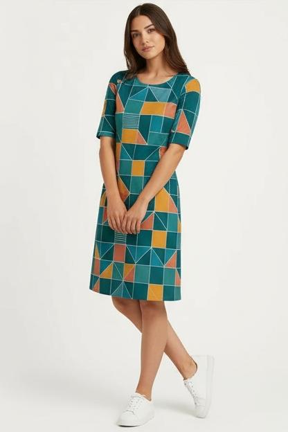 Abstract Angle - A line Dress