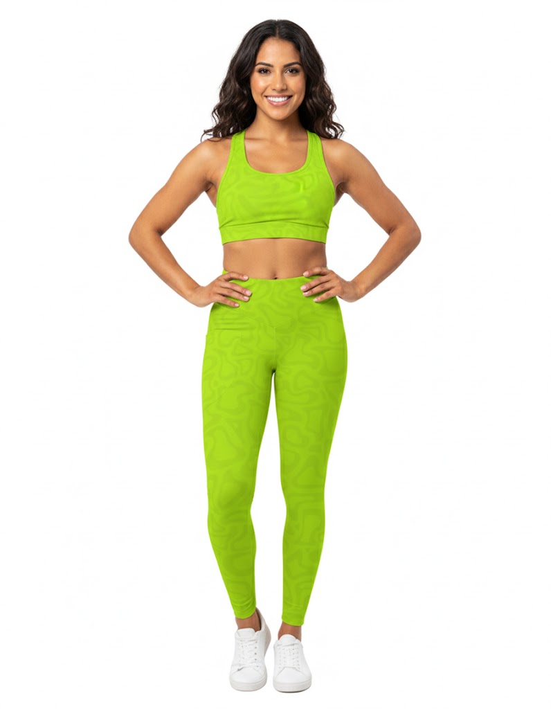 Lime Rock - Gym Legging and Sports Bra ( Combo)